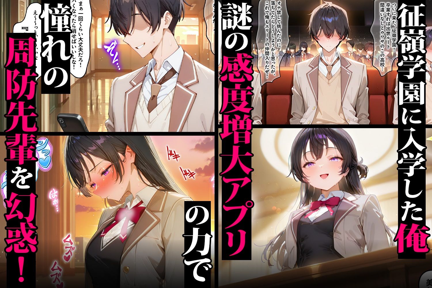 催●アプリで感度3000倍(はーと) イキ狂い絶頂中出しされた話 周防有希&アーリャ&マーシャ編 画像1