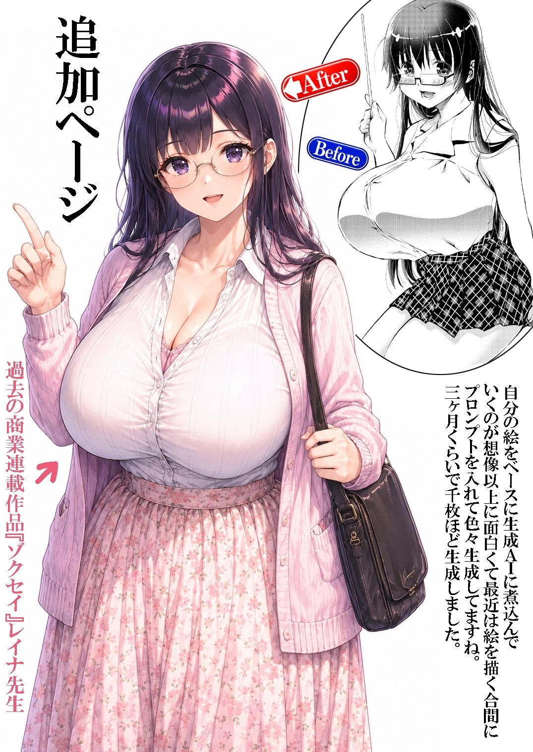 不気味の谷 エイケン作者の絵を生成AIに喰わせてみた 電子版 画像7
