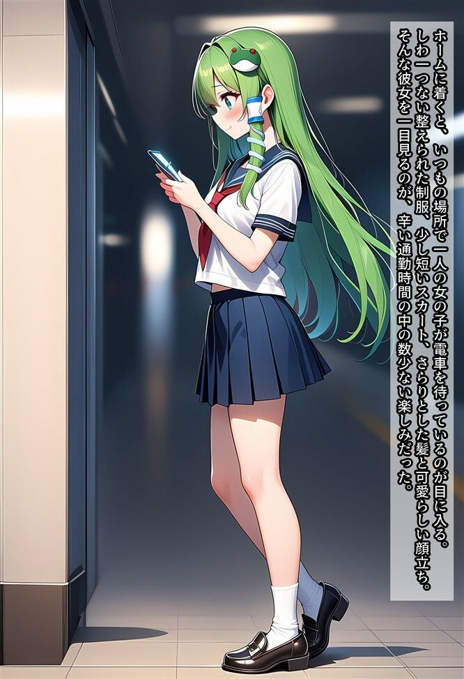 早苗ちゃんを盗撮したり痴○したりする話 画像1