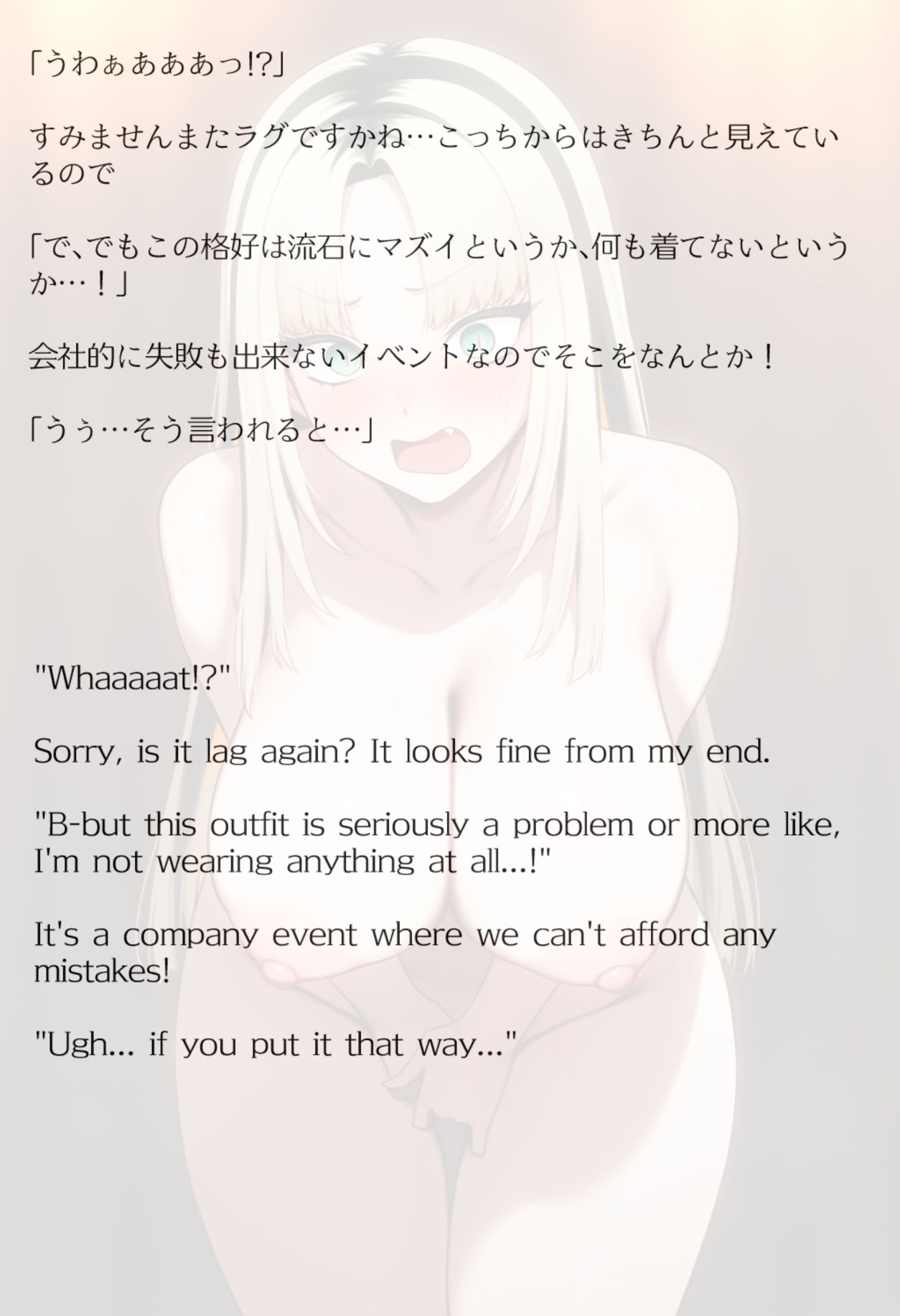 【買い切り版】バーチャル衣装故障で羞恥ニコ(English translation included) 画像8