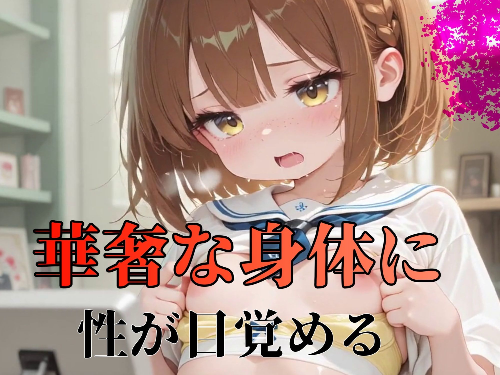 【4Kアニメ120FPS】つるぺた乳首で絶頂女子〇生チクニー133連発 サンプル画像 2
