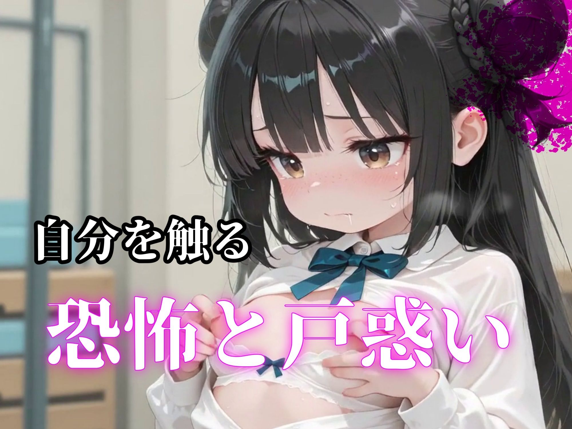 【4Kアニメ120FPS】つるぺた乳首で絶頂女子〇生チクニー133連発 サンプル画像 5