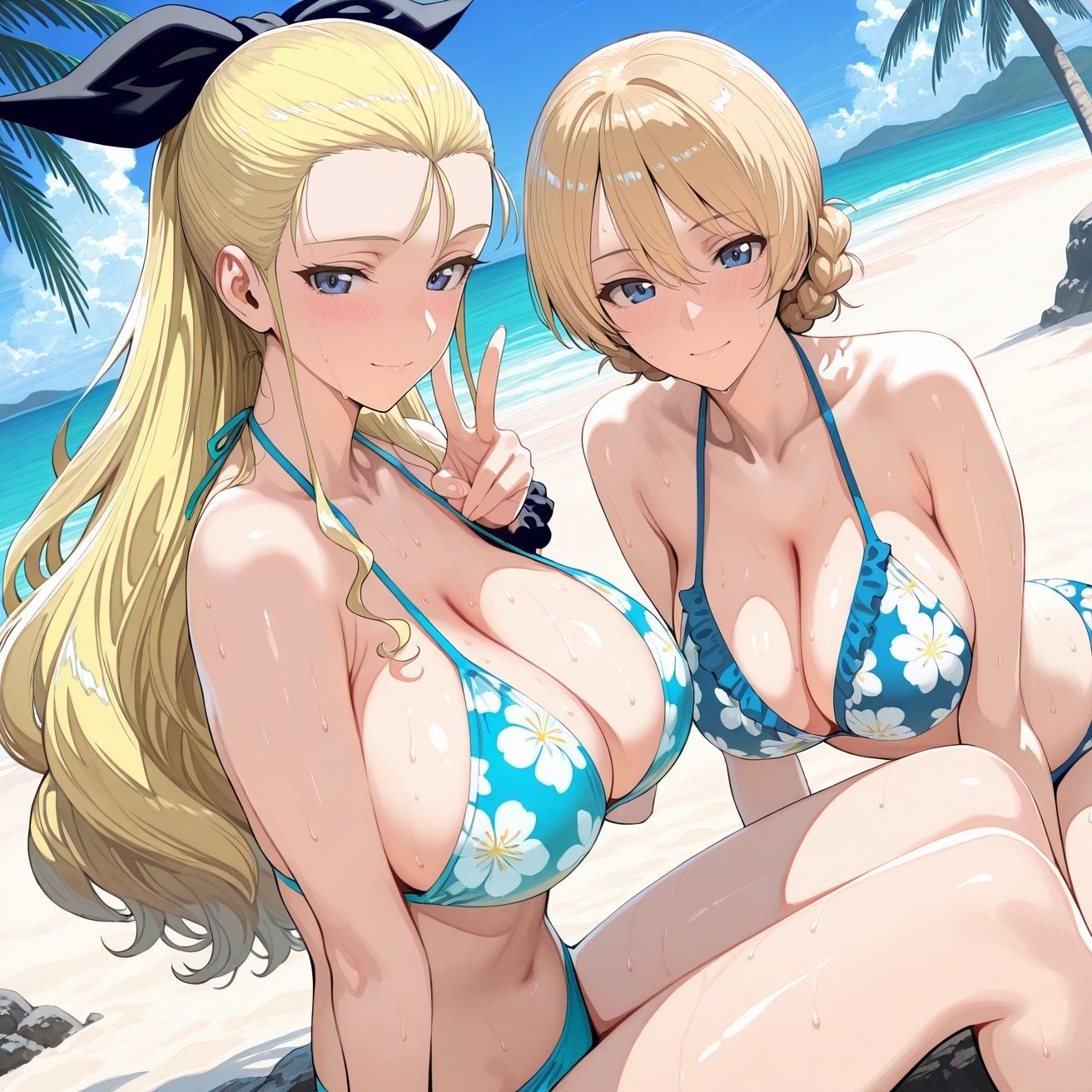 ダー○リン＆アッ○ムinビーチ1