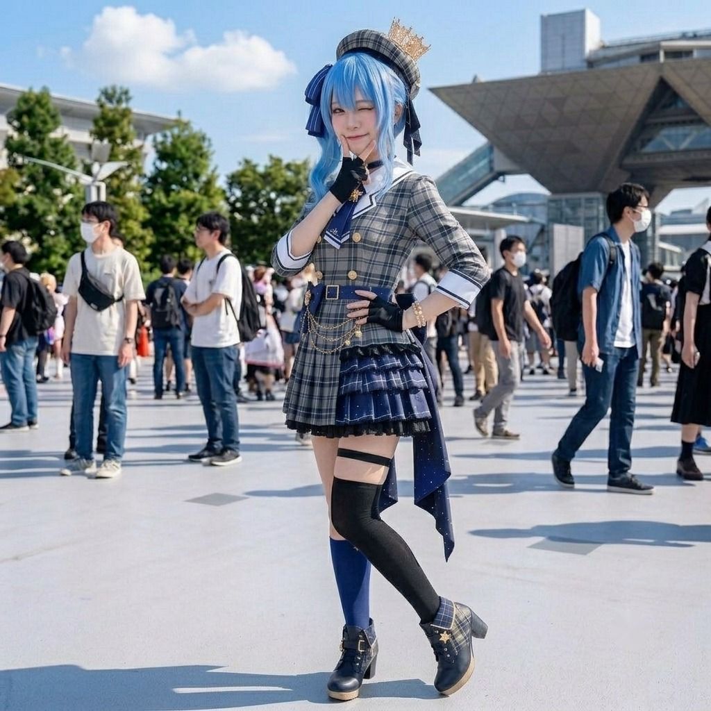 【脱衣コス】星街す〇せい/ホ〇ライブ 写真集 グラビア サンプル画像 4