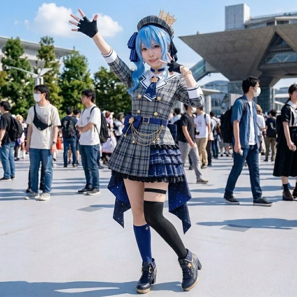 【脱衣コス】星街す〇せい/ホ〇ライブ 写真集 グラビア サンプル画像 5