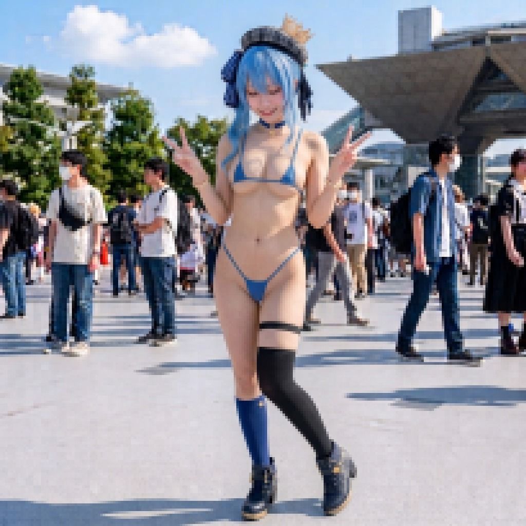 【脱衣コス】星街す〇せい/ホ〇ライブ 写真集 グラビア サンプル画像 6