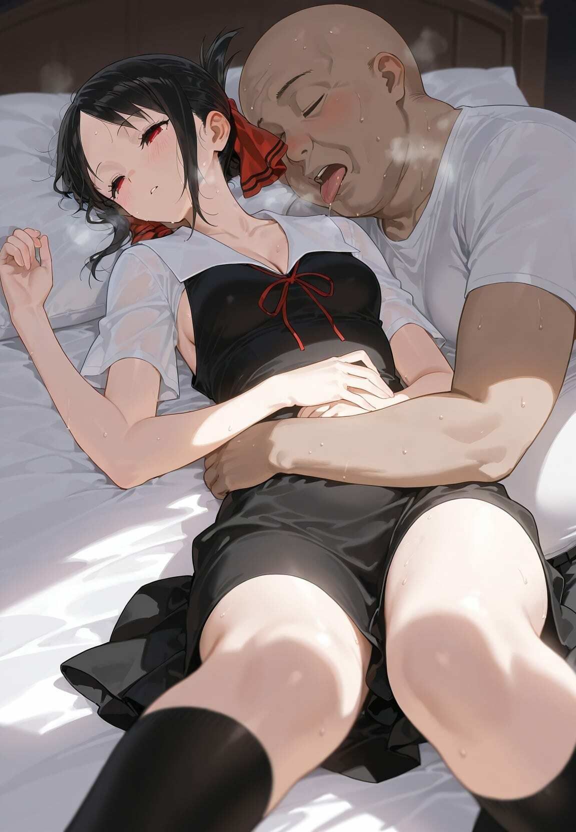 種付けおじさんに監禁された清楚系少女が媚薬レ●プで「毎日種付けされて幸せ（はーと）」ってニコニコ報告 か〇や様は告らせたい 画像7