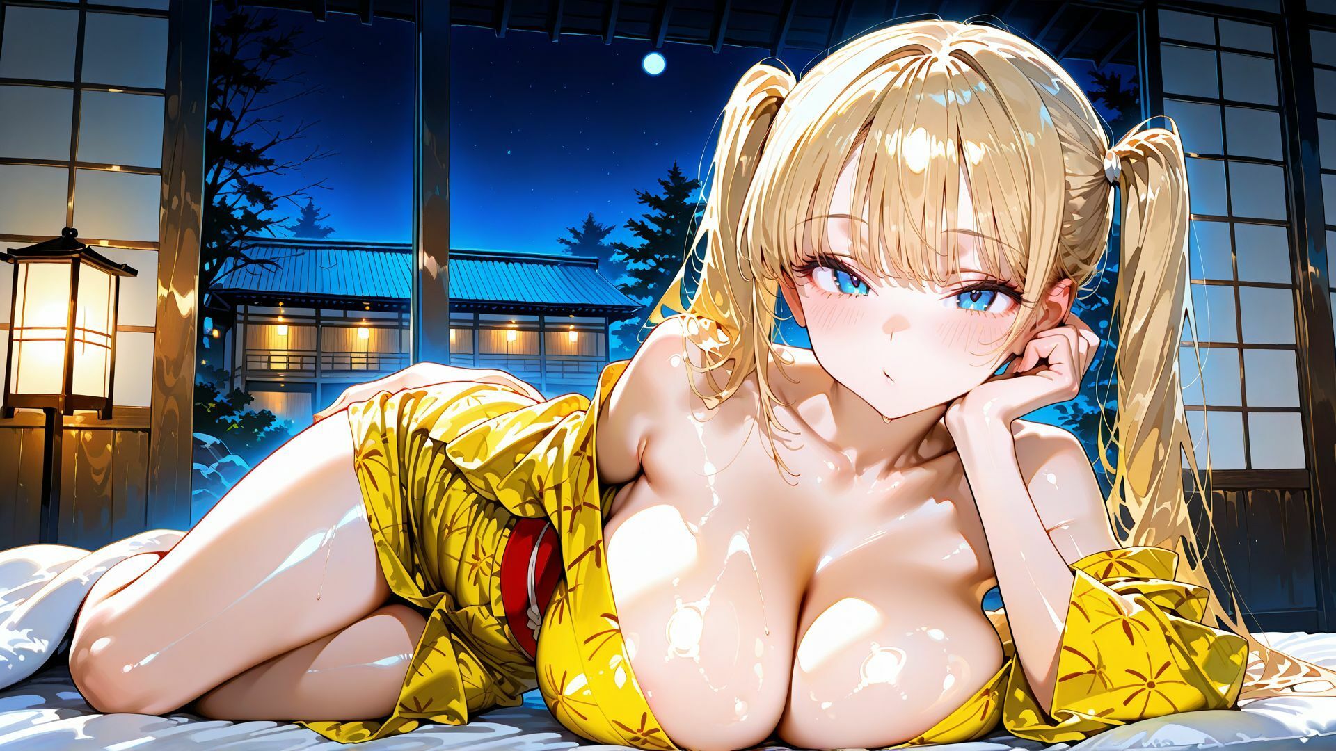 【4K】浴衣姿の爆乳JKと温泉旅館で汗だく中出しSEX 画像7