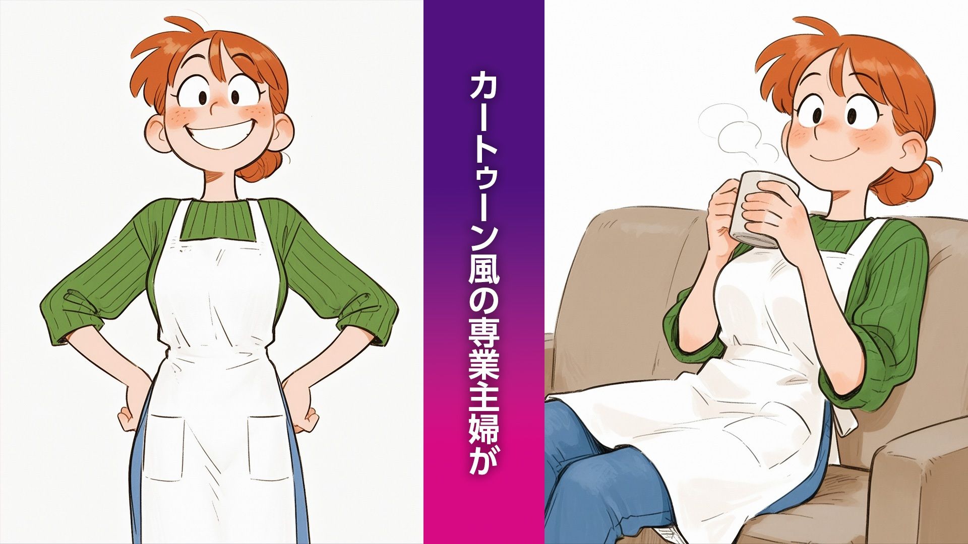 カートゥーン風専業主婦 紳士向けイラスト集（135枚） 画像1