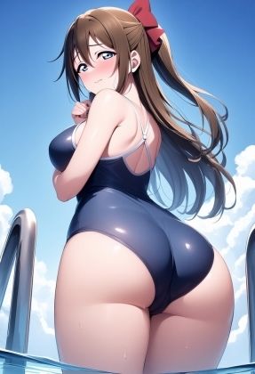 桜坂し〇く スク水H 画像2