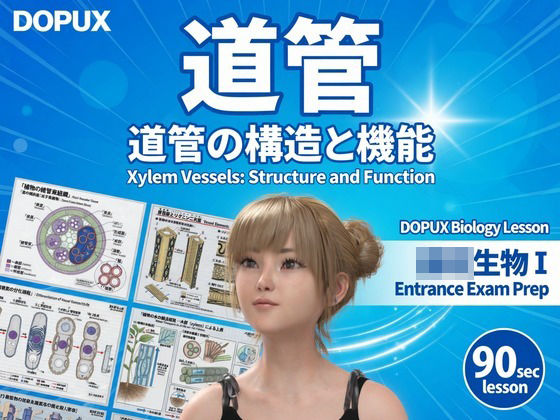 【▲20】一ノ瀬廻里 大学に進学し強豪予備校『DOPUX(ドピュックス』で生物I,IIを教える名物講師に!(Vol.029:道管)