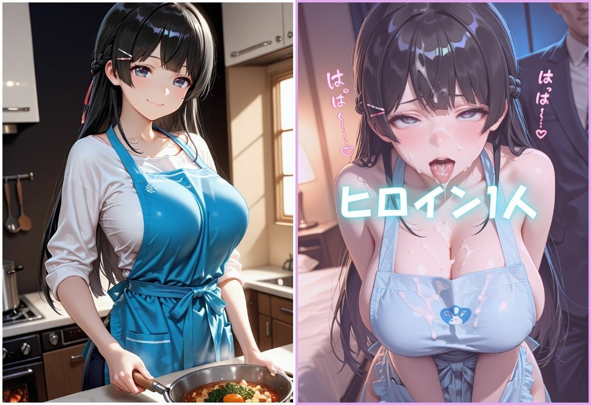 裸エプロン人妻は俺の性処理道具 〜旦那の知らないところで生ハメ中出し〜Vol.2 画像3