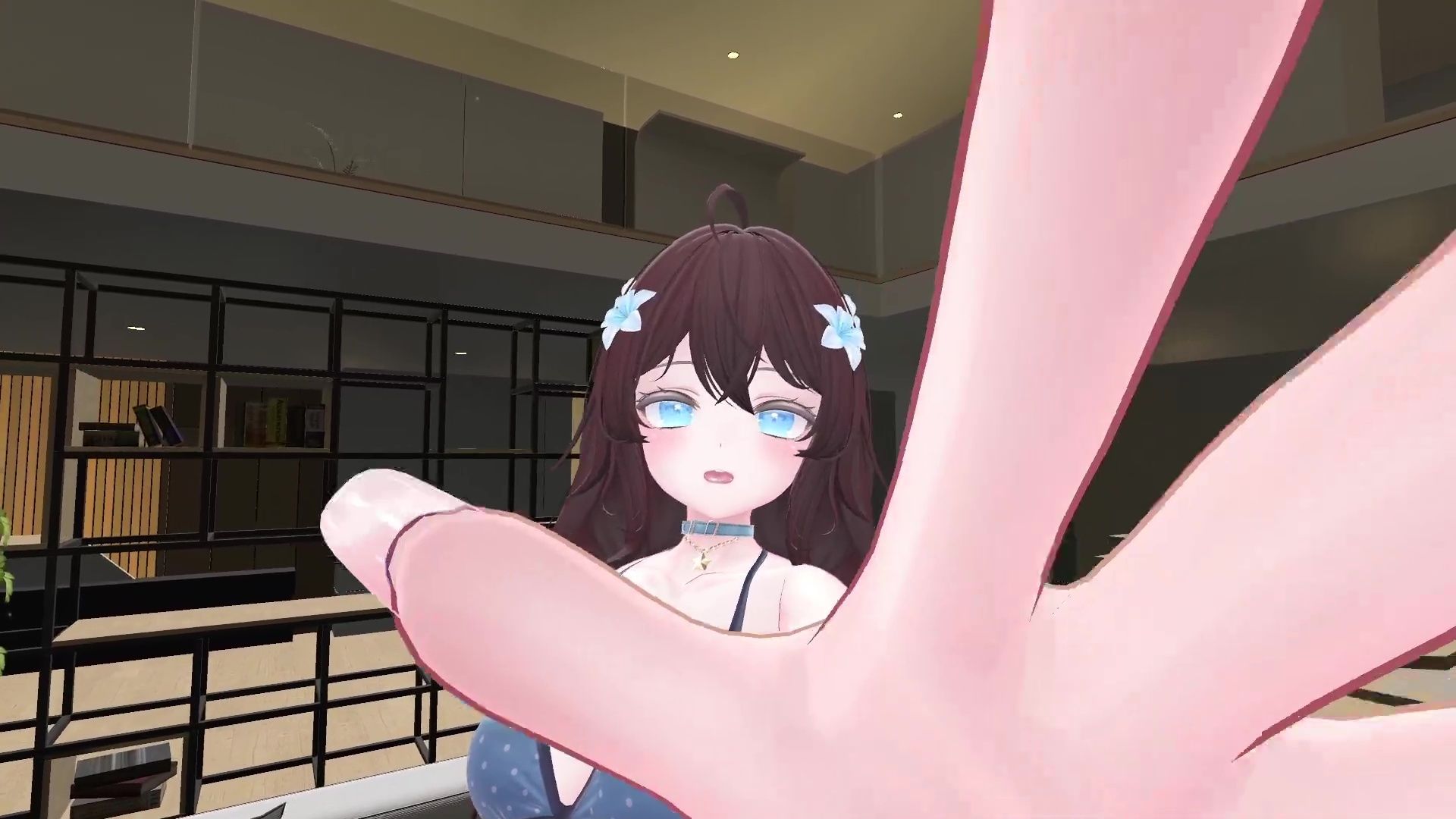 【ChilloutVR】連動フルトラ！100Pで10回スクワットしたよ！！井栗まろん 画像4