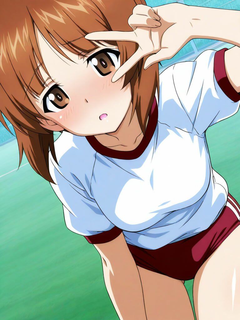 西住美穂ブルマコスプレ 130枚 画像3