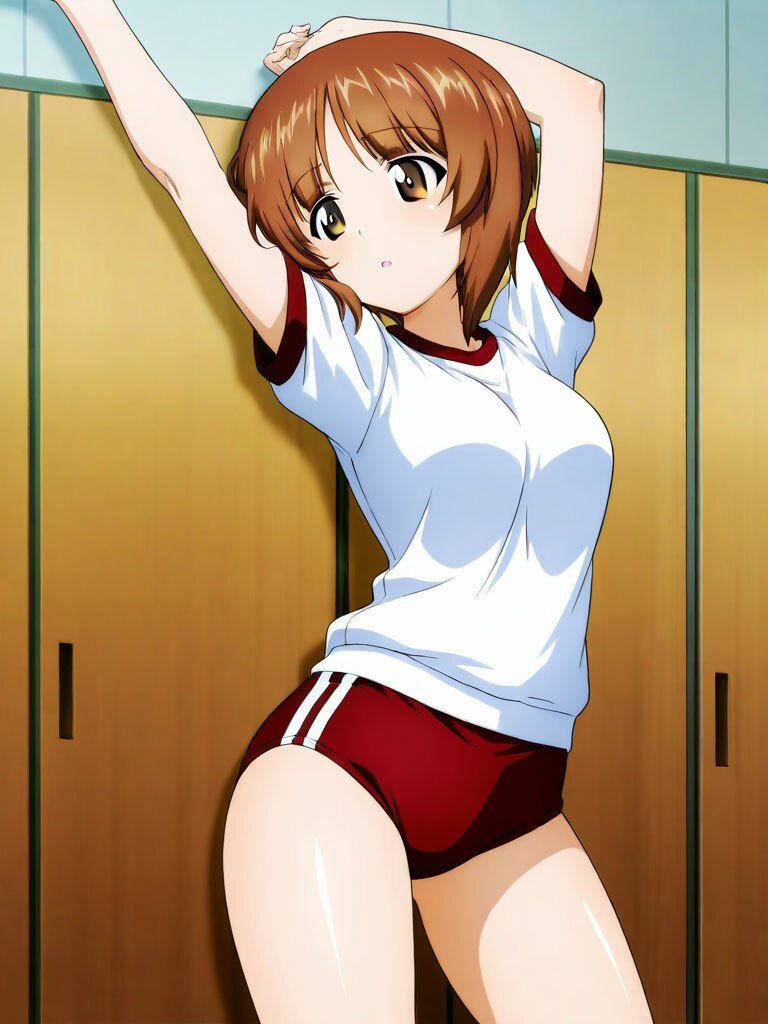 西住美穂ブルマコスプレ 130枚 画像10
