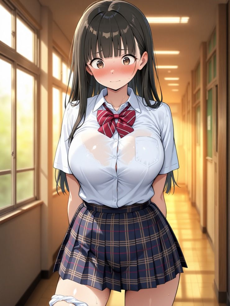 性処理爆乳女子校生に種付け 画像1