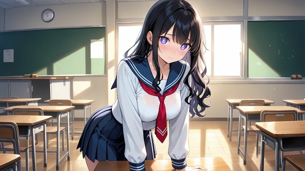 爆乳オレンジ黒髪水泳部が新人コーチと個別レッスン契約【4K】3