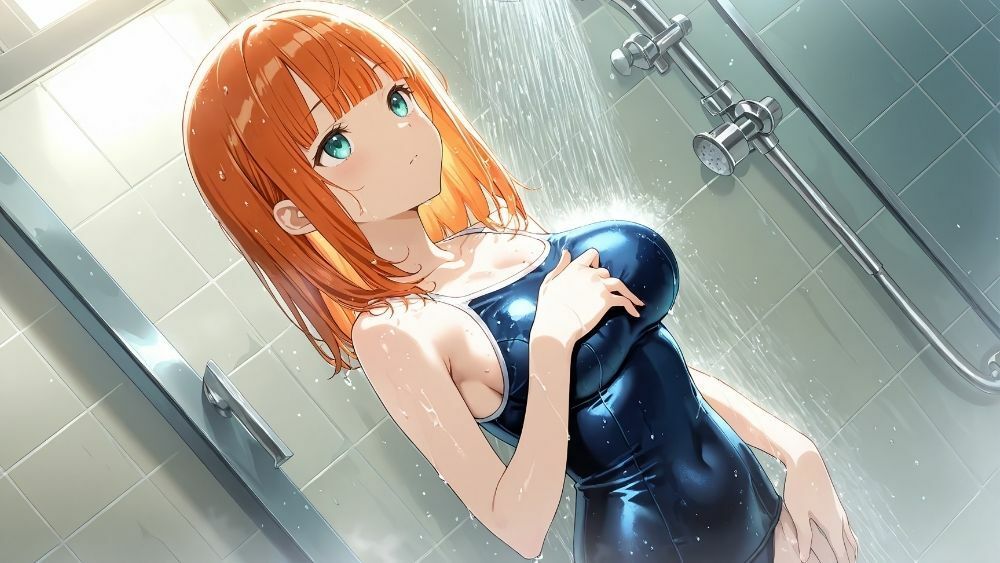 爆乳オレンジ黒髪水泳部が新人コーチと個別レッスン契約【4K】6