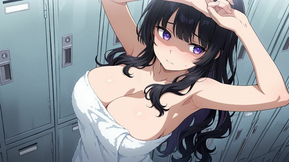 爆乳オレンジ黒髪水泳部が新人コーチと個別レッスン契約【4K】9