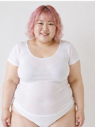 ぽっちゃり・おでぶがひたすらTシャツを脱ぐ動画 画像2