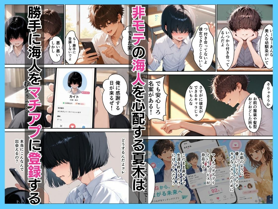 幼馴染ギャルにマチアプの予行練習を頼んだら中出し本気セックスした話 3枚目