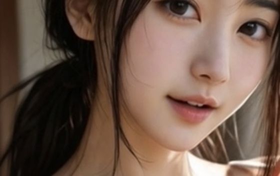 水着を脱ぐおねえさん 画像1