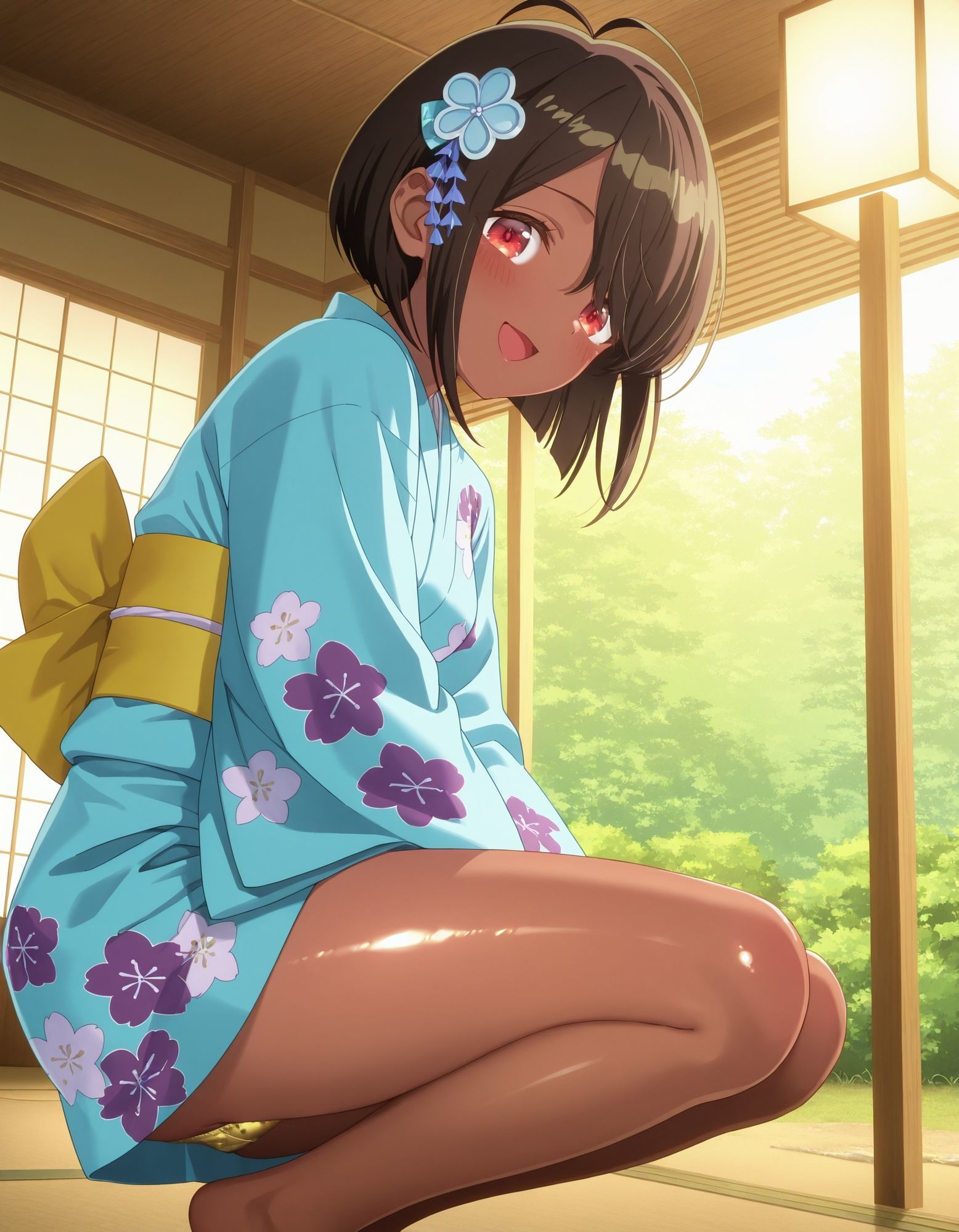 浴衣でパンチラ 画像5