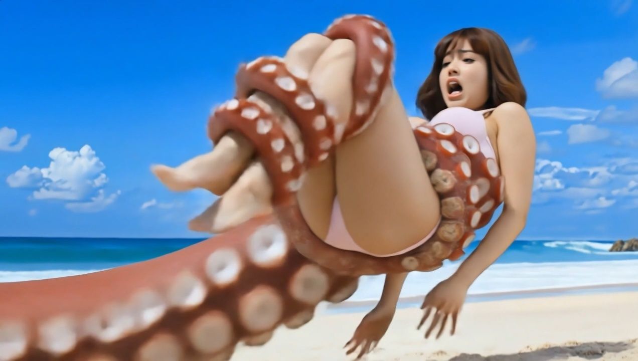 触手VS巨乳グラドル Photobook 画像6