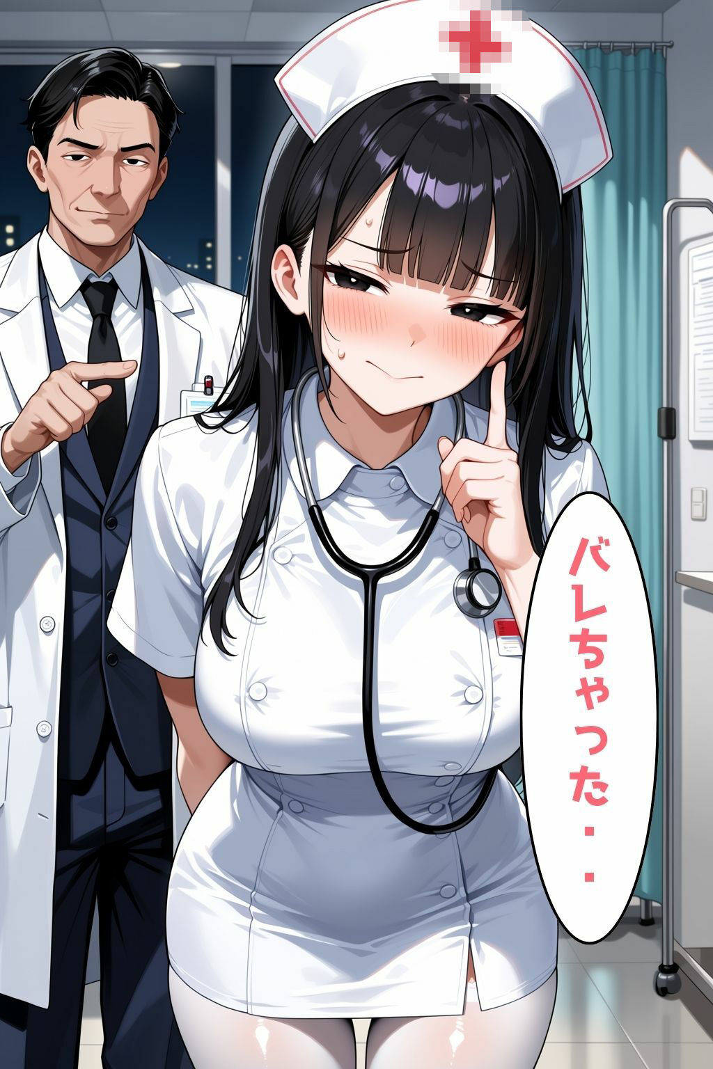 中出し大好き夜勤ナースが院長にバレて内緒にしてほしいと股を開いたら本気スイッチが入って壊されるまで犯●れた話 サンプル8