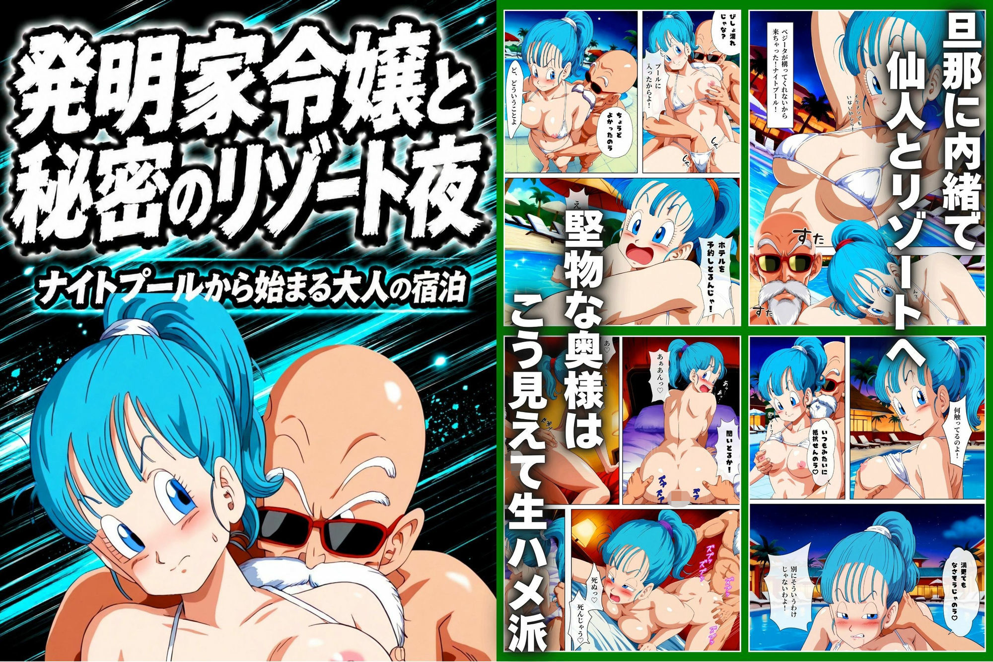 スケベ仙人 病院＆ナイトプールで亀覚醒 画像8