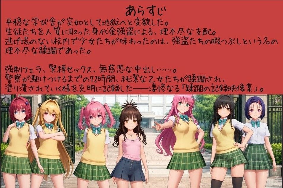 【4K高画質】To L〇VEる〜学校内レ●プ記録集〜【約45分7人収録！】 画像1