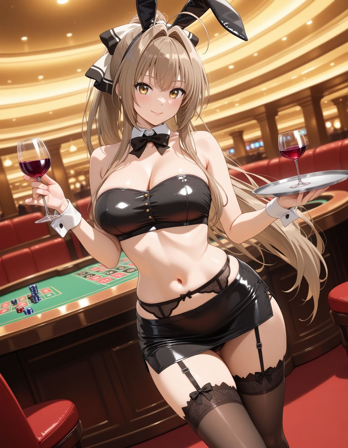 キモデブ達に犯●れたバニーガール 画像1