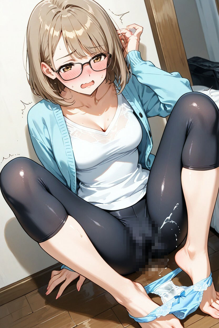 【200枚+PDF】「……真面目なところ、見て欲しかったのかな……っ?」 ── 知的な眼鏡美女の段階的ストーリー露出・完全保存版200枚パック 画像3