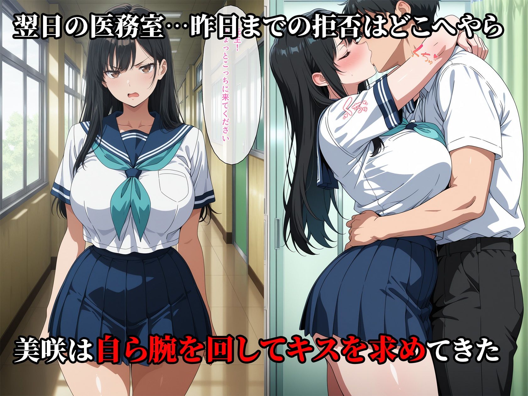 肉棒堕ち  〜成績優秀な巨乳J〇を遅刻を盾に完全に堕とす話〜 画像7