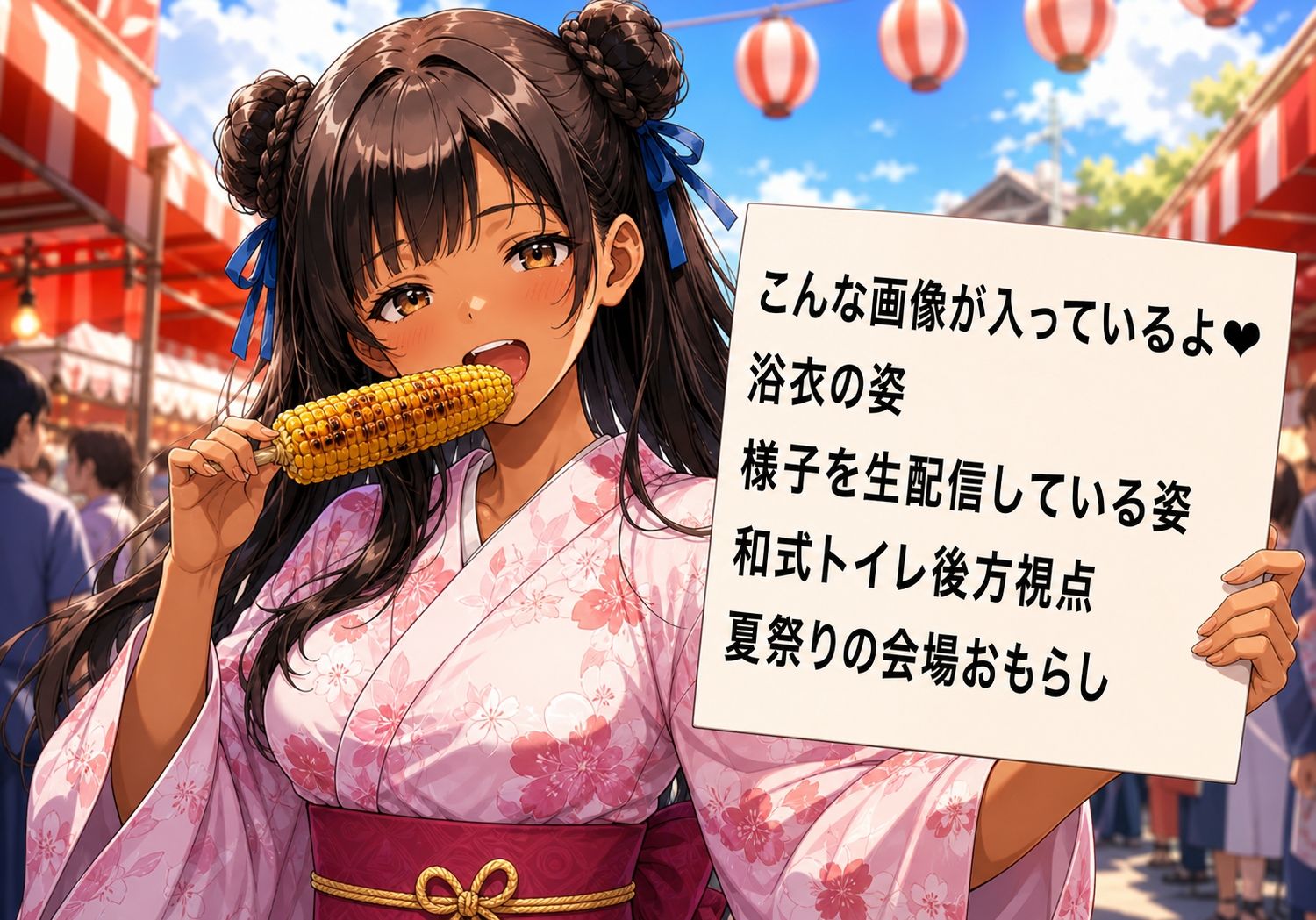 【画像176枚＋動画5本】浴衣美少女の和式トイレ後方盗撮画像集｜和服夏祭り編 トイレ盗撮シリーズ第3弾 サンプル画像 6