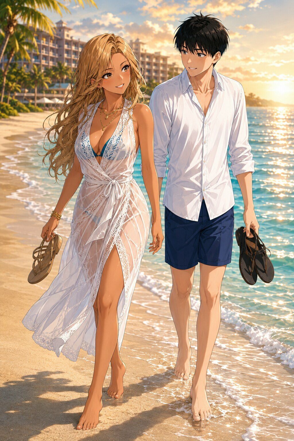 30歳の彼女と二人きり。夏のリゾート旅行 画像5