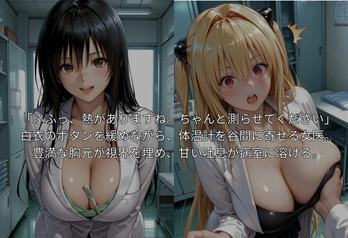4人の爆乳エロドクターと汗だくセックスしました。1