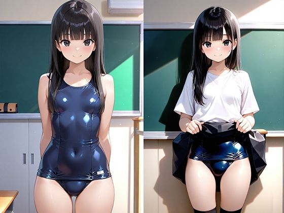 スクール水着の女子校生とプールサイドでハメまくる話1