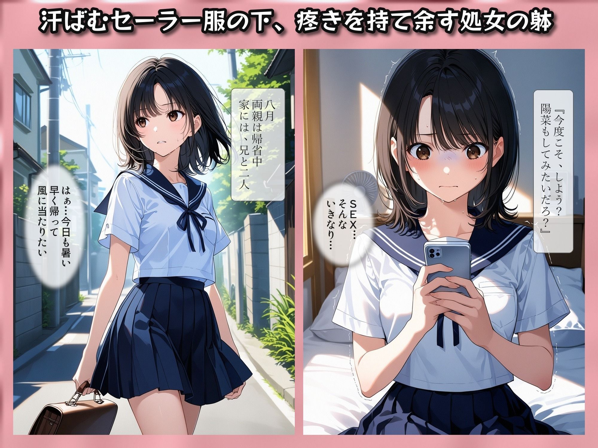 お兄ちゃんが教えてくれた  〜彼氏に求められ困った処女の妹「兄と妹の秘密の練習」〜 画像2