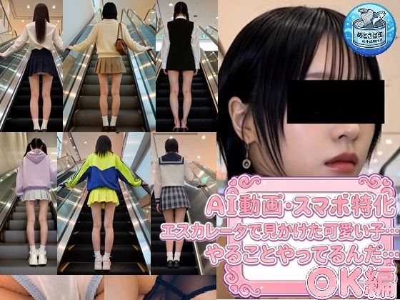 ［AI動画・スマホ特化］ エスカレータで見かけた可愛い子…やることやってるんだ…〇K編の表紙