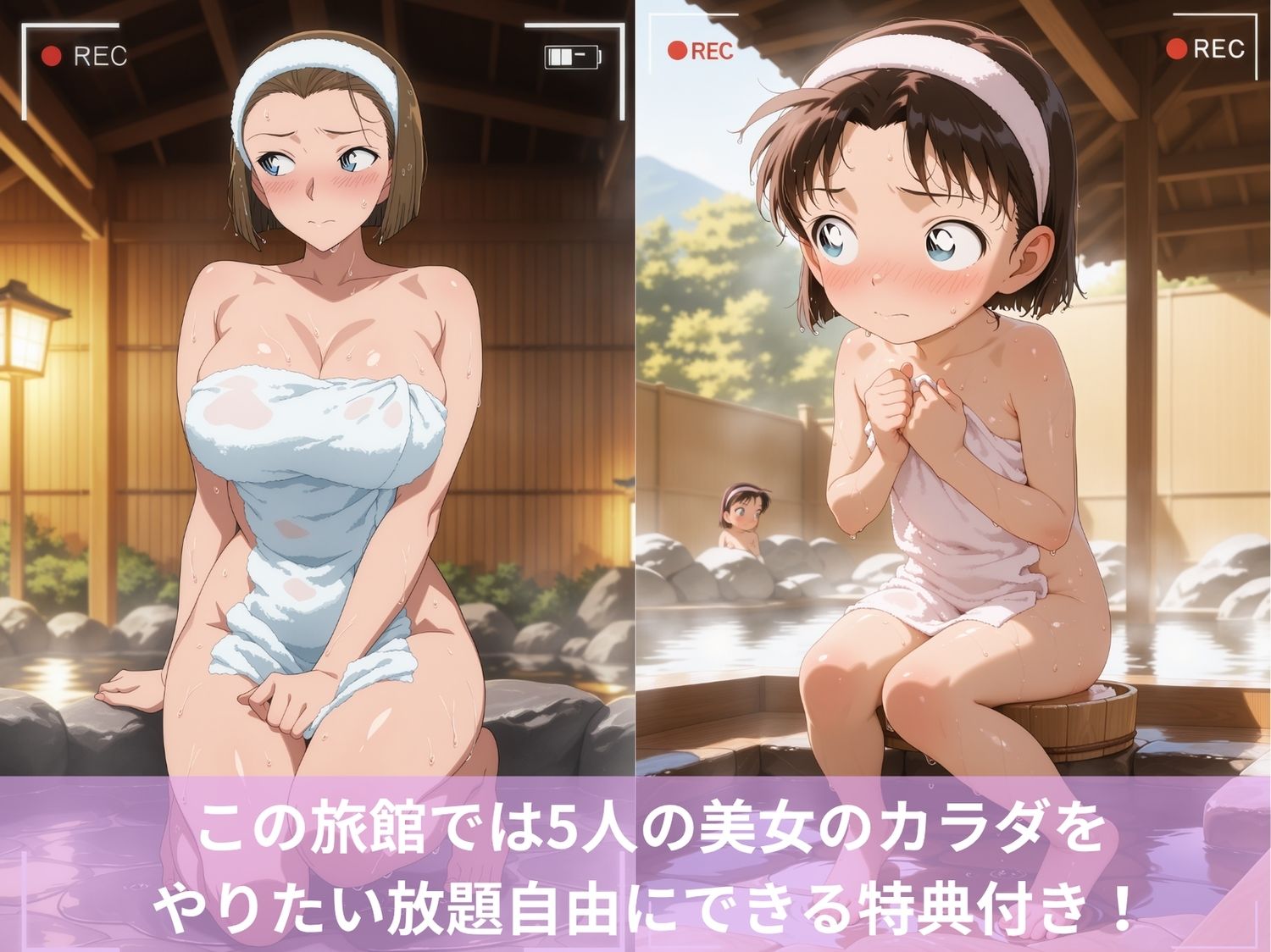 性欲へとバグった娘とハーレム旅館（名探偵コ●ン編I） 画像2