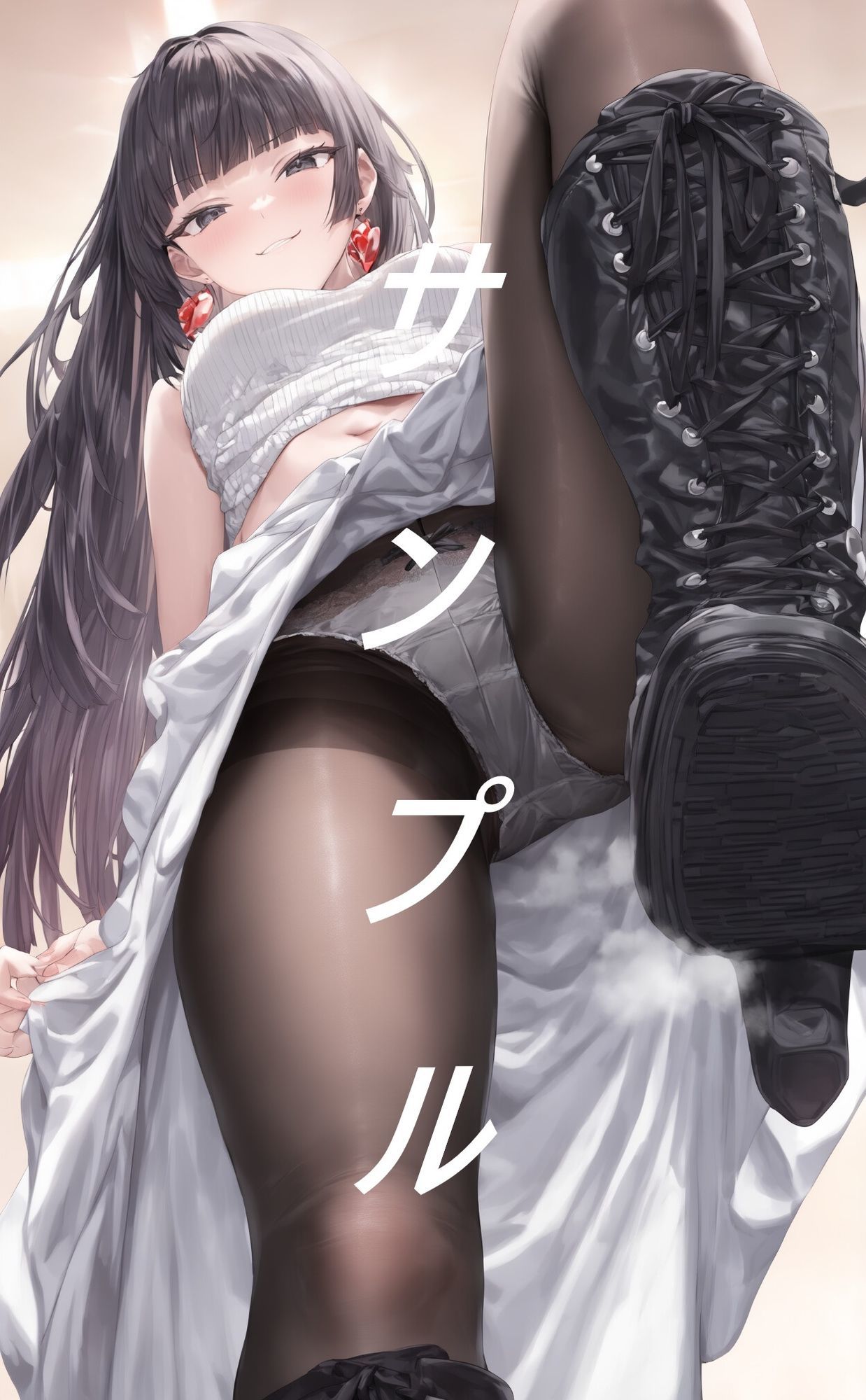 黒ストブーツ踏まれ画集 画像1