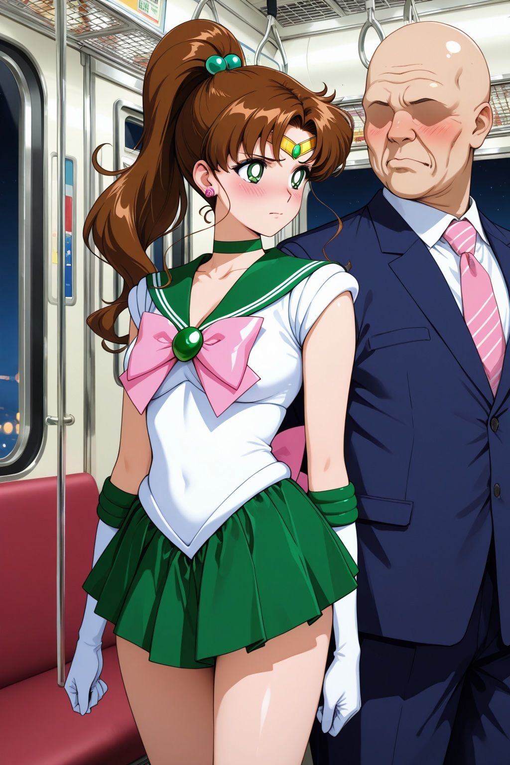 羞恥！変身ヒロイン公然連結電車 被害者S.ジュピター 画像2