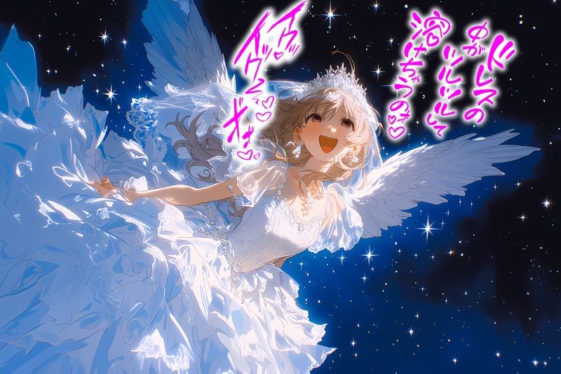【ドレス美少女58】コズミック・エクスタシー 〜ウエディングドレスの快楽は宇宙へ〜 画像5
