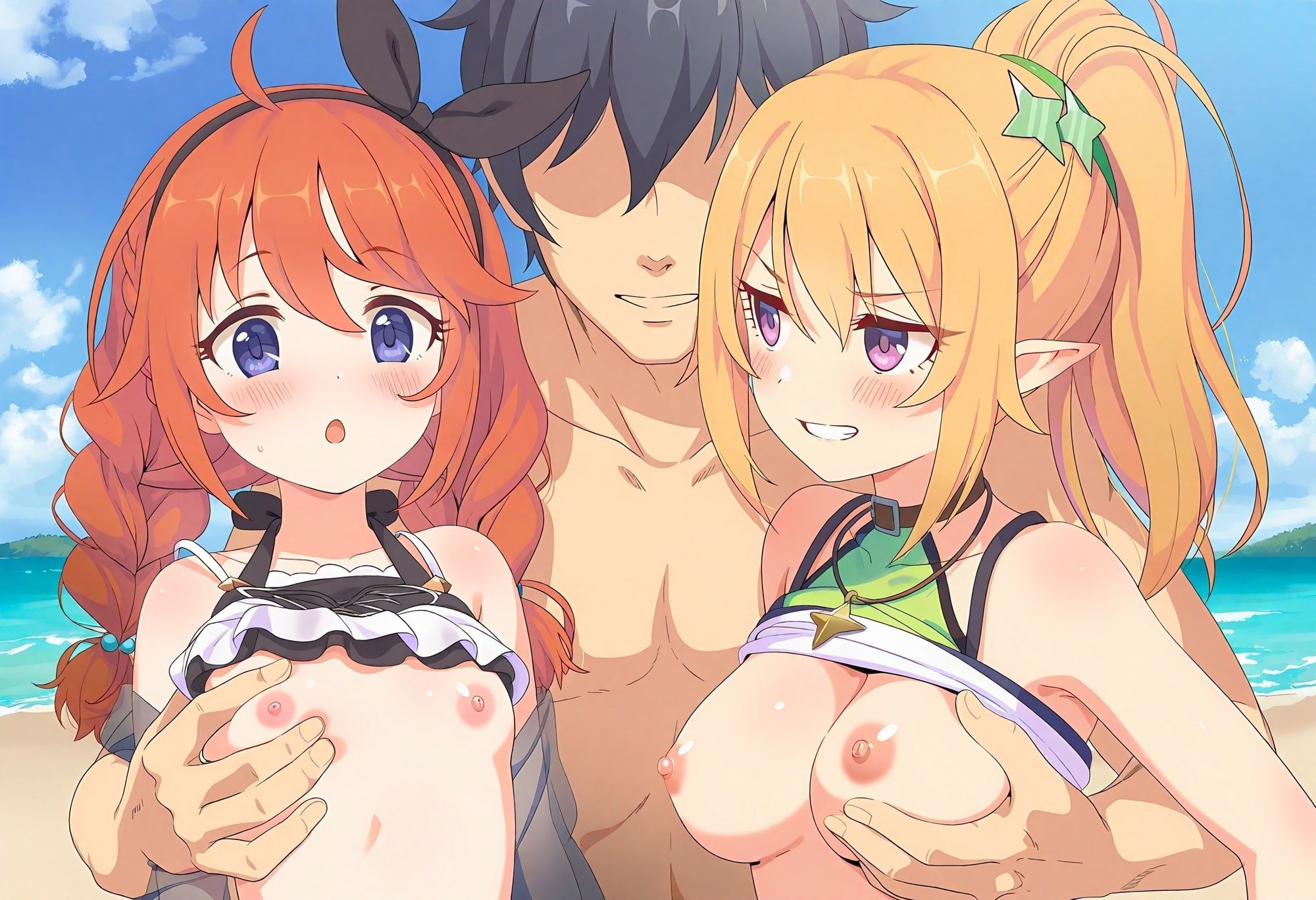 【プ◯コネR】なかよし部の水着乱交パーティー 画像2