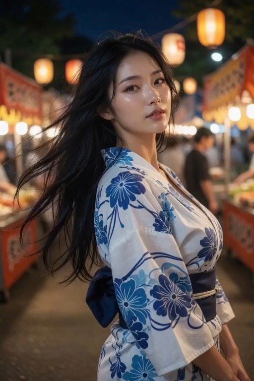 浴衣のAI彼女と縁日デートもちろん最後は野外でエッチをしこたま楽しんだ夏 画像5