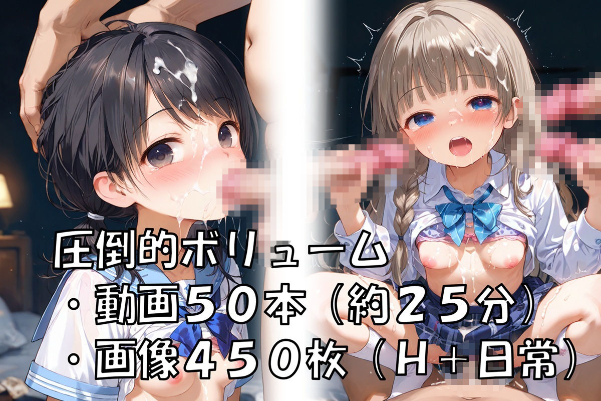 【動画50本付き】制服×大量精子 清楚系○Kに容赦ない連続ぶっかけ激ピストン 画像1