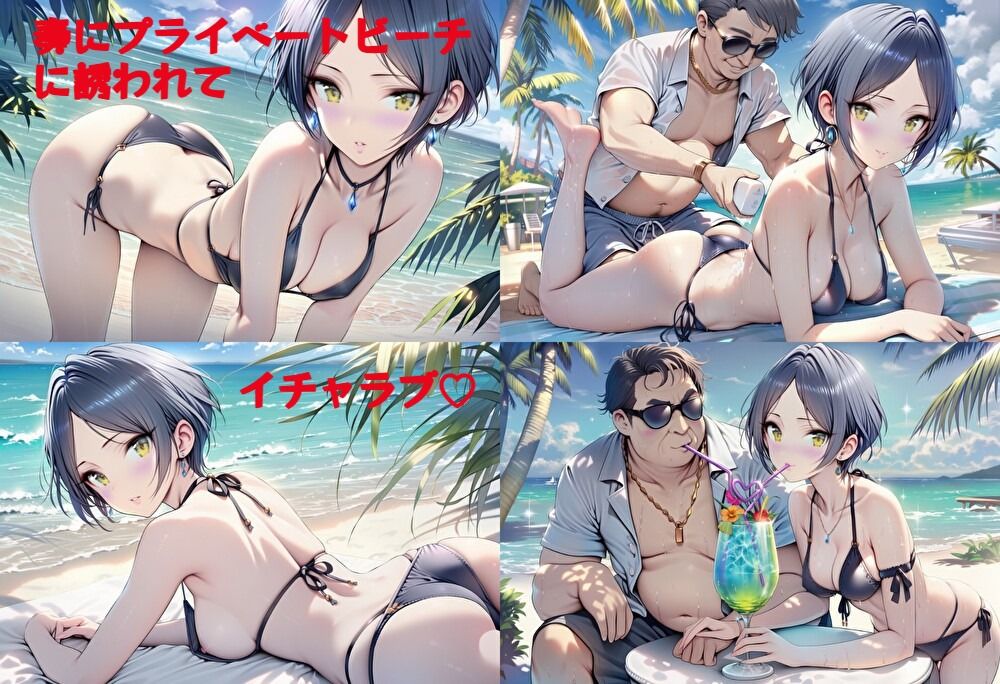 速〇奏とプライベートビーチでえっち 画像1