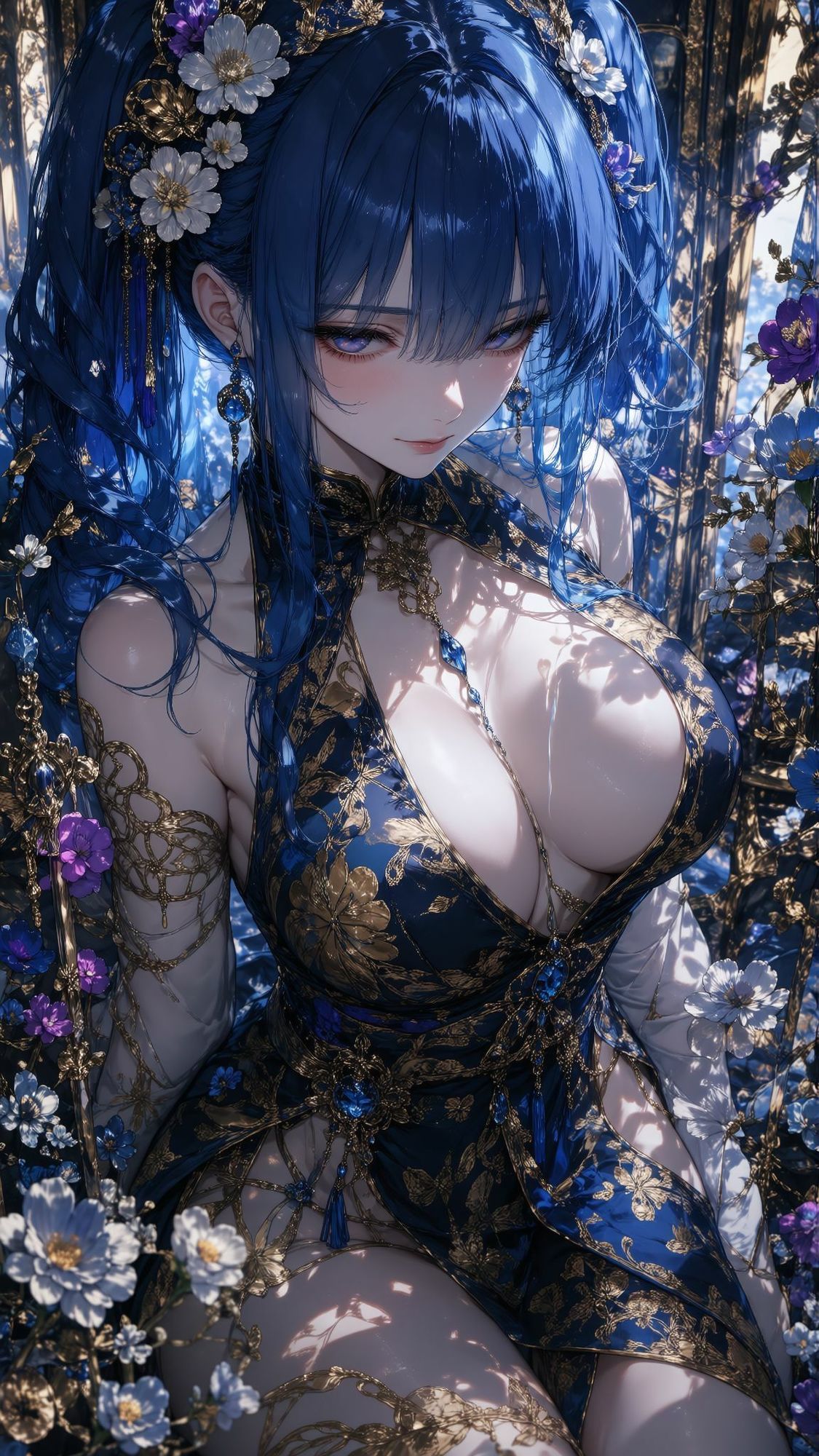 【500枚・4K超高画質】天界の女神たちと艶やかな花ざかりに魅せられる極上の美少女イラスト集【2160×3840px・PNG・縦長】神聖なる光香と最高峰の描き込みでおくる耽美なプレミアム保存版 画像7