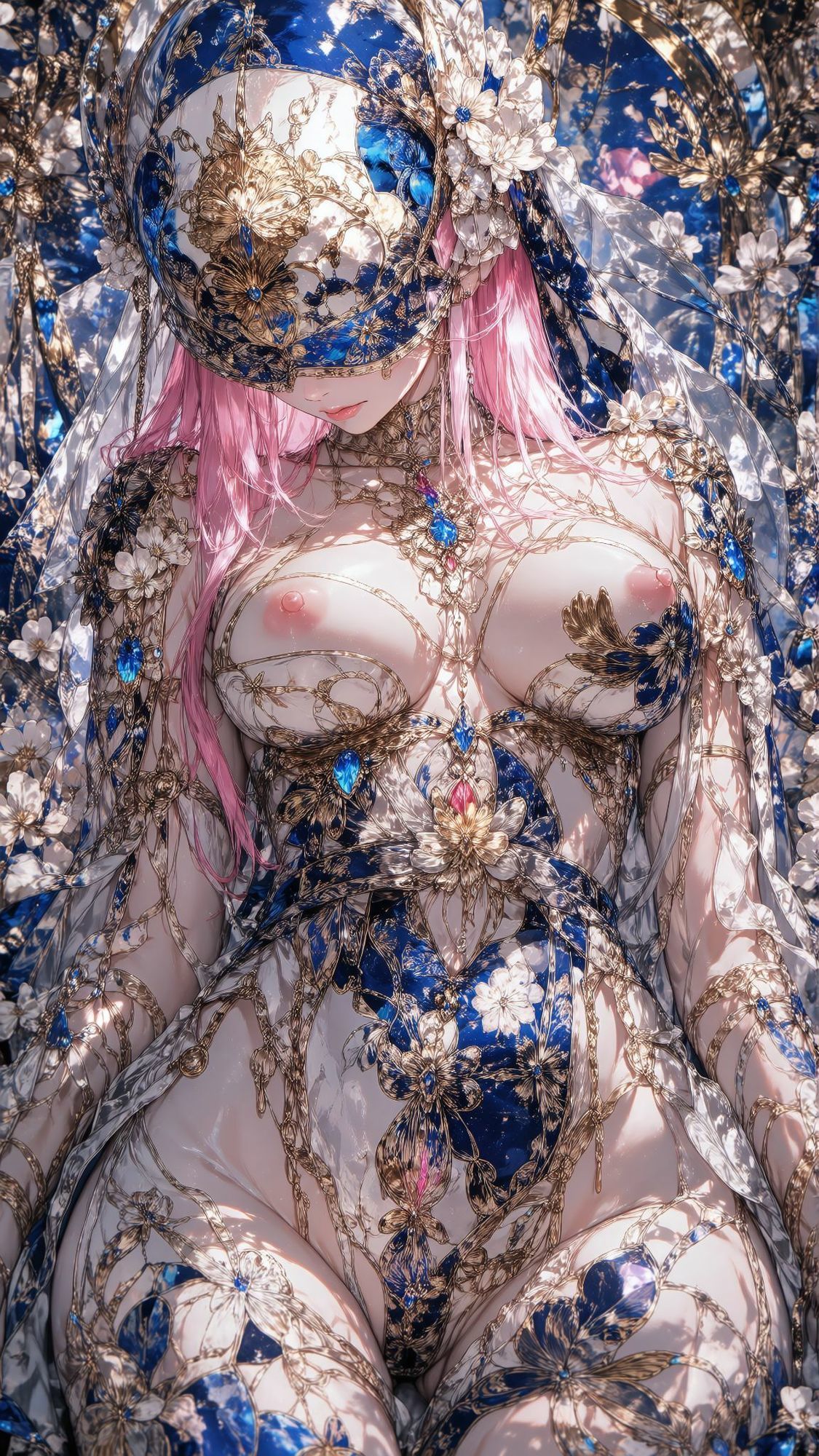 【500枚・4K超高画質】天界の女神たちと艶やかな花ざかりに魅せられる極上の美少女イラスト集【2160×3840px・PNG・縦長】神聖なる光香と最高峰の描き込みでおくる耽美なプレミアム保存版 画像10